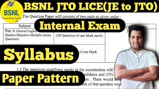 BSNL JTO LICE Syllabus and Paper Pattern | BSNL JE to JTO Internal Exam | bsnl | Raghuvanshi Classes screenshot 3