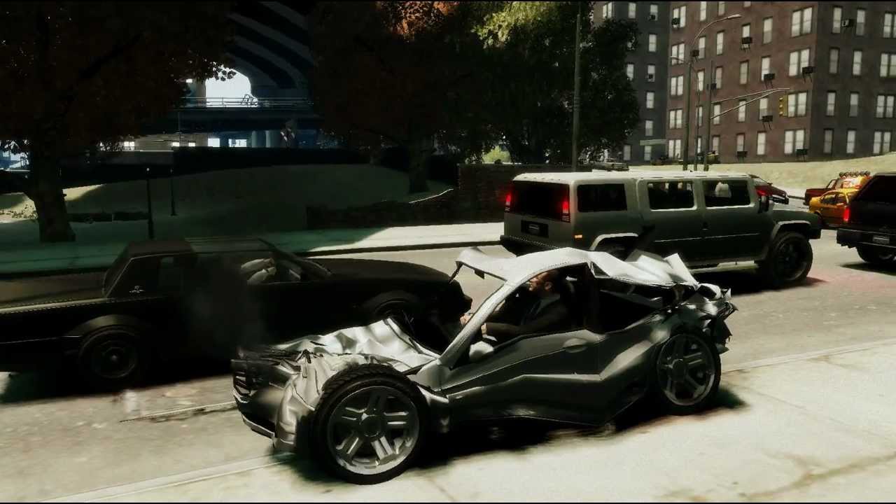 ★ [Gta 4] - My car after an extreme accident ★