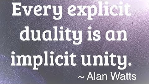 Order and Chaos by Alan Watts