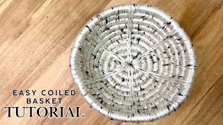 How to Make a Coiled Basket with the V Stitch | Easy DIY Tutorial