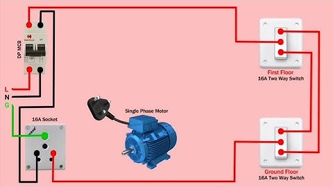 Motor Two Way Switch Connection | Motor Connection | Water Pump Two Way Switch Connection | Motor |