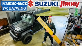 NEW Suzuki Jimny RHINO-RACK 270 Batwing Awning Installation Video.