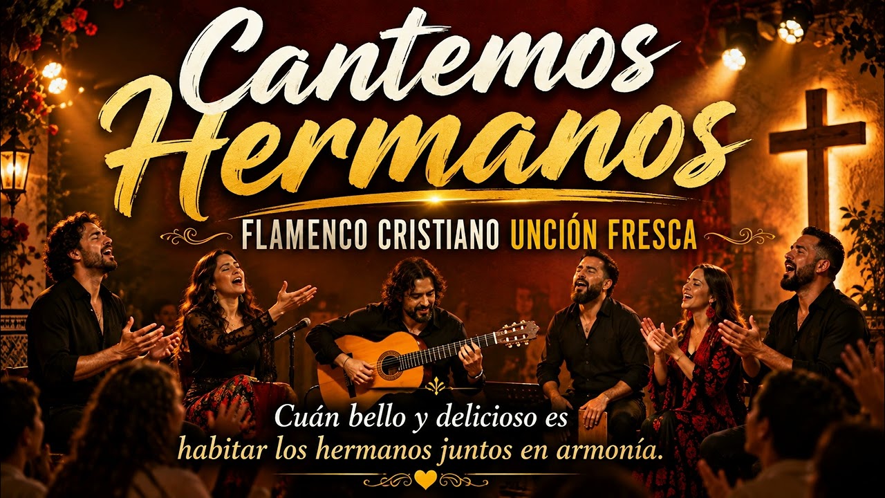 Cover Cantemos Hermanos | Flamenco Cristiano Unción Fresca 🔥 Alabanza, Unidad y Fe