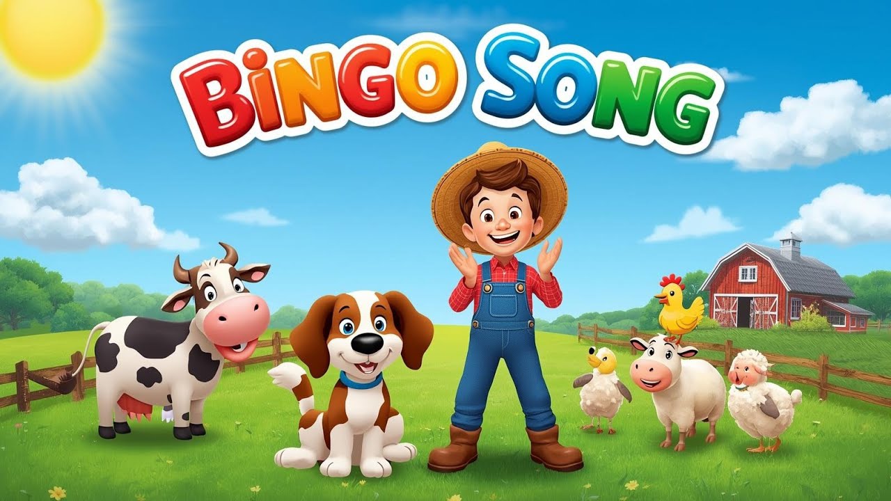 🐶🎵 Bingo Song | Fun Nursery Rhyme for Kids | Clap & Sing with Bingo the ...