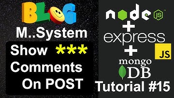 Blog Management System #15 - How To Show Comments on a Post in Node JS #nodejsproject
