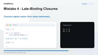 Python Mistakes That Look Correct Until You Run Them