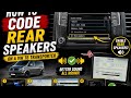 How to Code Rear Speakers on a VW T6 Transporter 