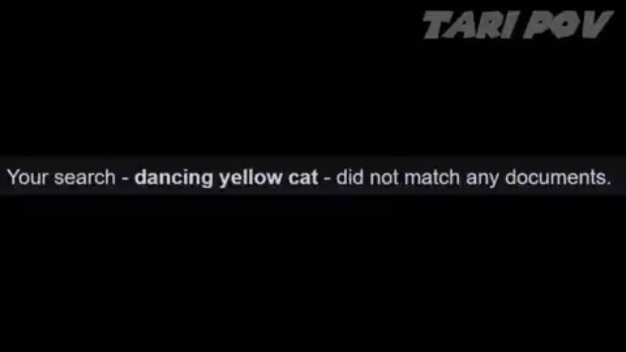 dancing yellow cat