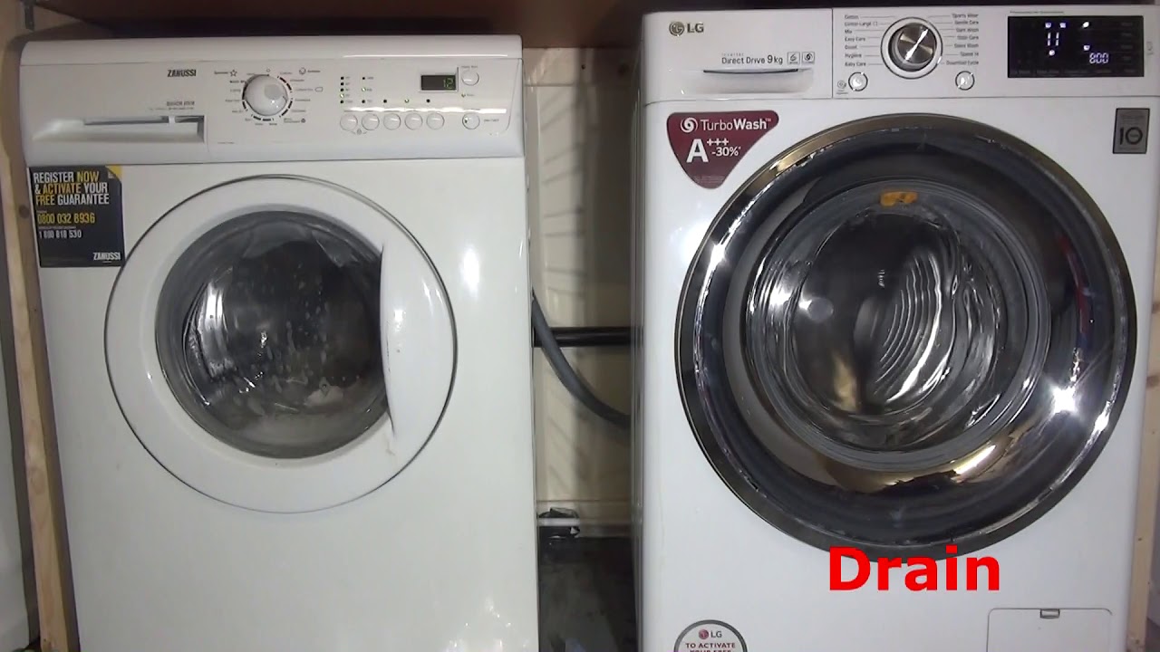 Wash Race No.243 Zanussi vs LG 20 minute wash YouTube