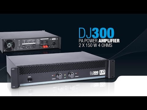 LD Systems DJ300 - PA Power Amplifier 2 x 150 W 4 Ohms