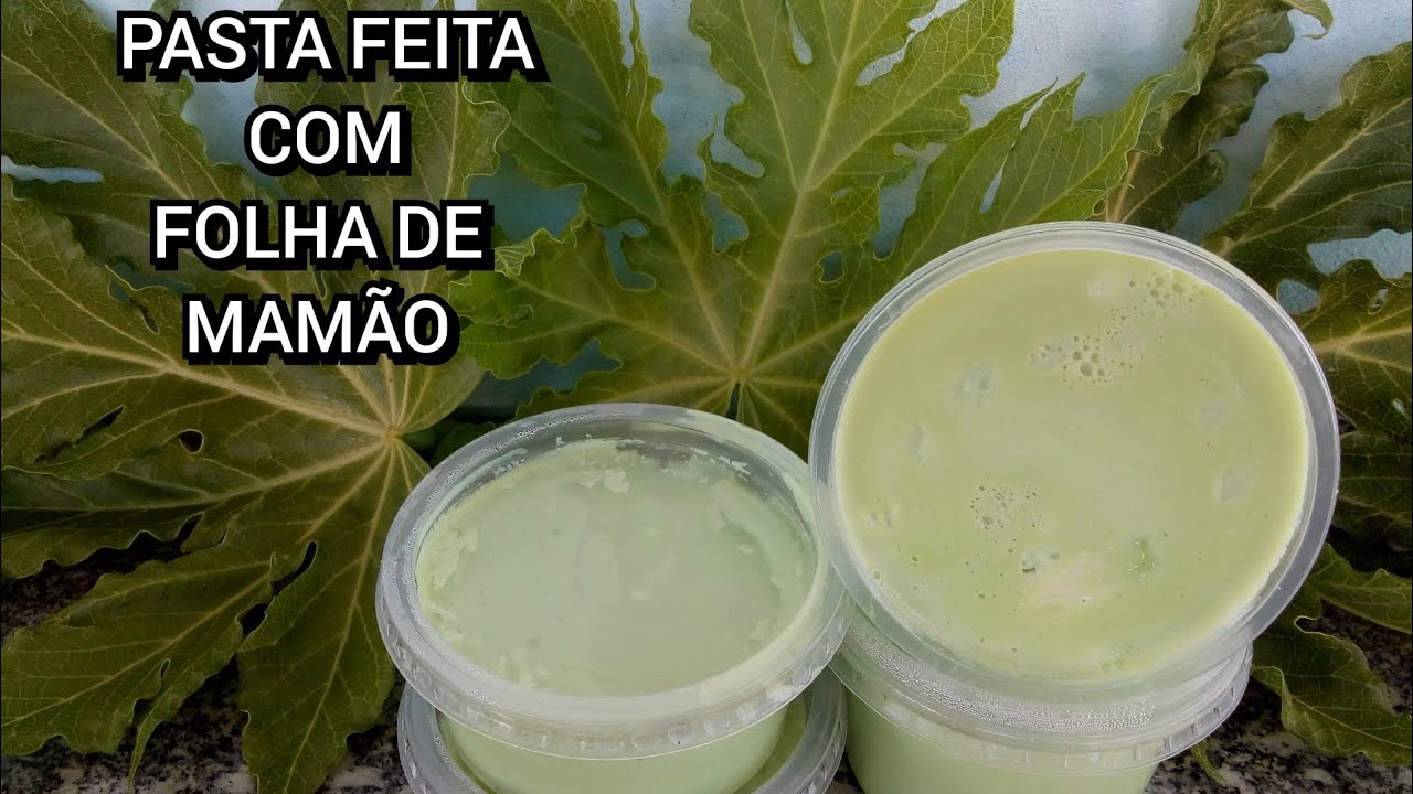PASTA PARA DA BRILHO/ FEITA COM FOLHAS DE MAMÃO