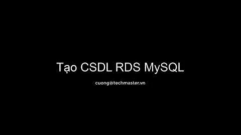 AWS Tạo CSDL RDS MySQL | AWS cho người mới bắt đầu | Learn AWS The Hard Way | Techmaster