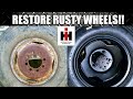 How to Restore Rusty Wheels  | International Harvester C1600 Vintage Truck Restoration