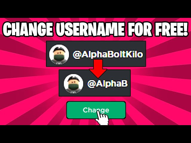 HOW TO CHANGE ROBLOX USERNAME FOR FREE WITHOUT PAYING 1,000 ROBUX!! (STILL  WORKS) 