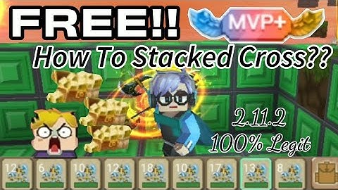 How To Make Stacked Cross For EVERYONE!! 😍😳🤗-(100% Real) Blockman Go | Skyblock