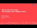 This is not a love song | How Spotify uses Tableau Public