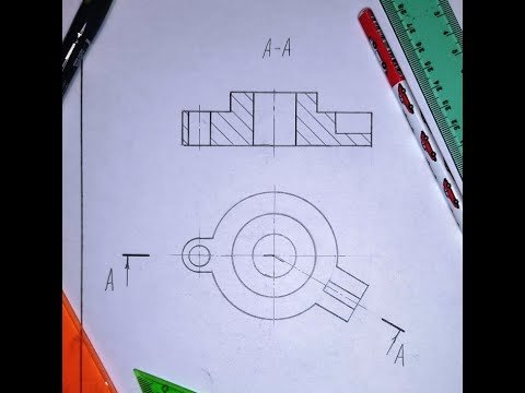 Как построить ЛОМАНЫЙ РАЗРЕЗ