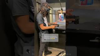 FLIPPING BULLET INTO THE CHAMBER PT3😳 #mustwatch #youtubeshorts #gunrange #glock Wealth