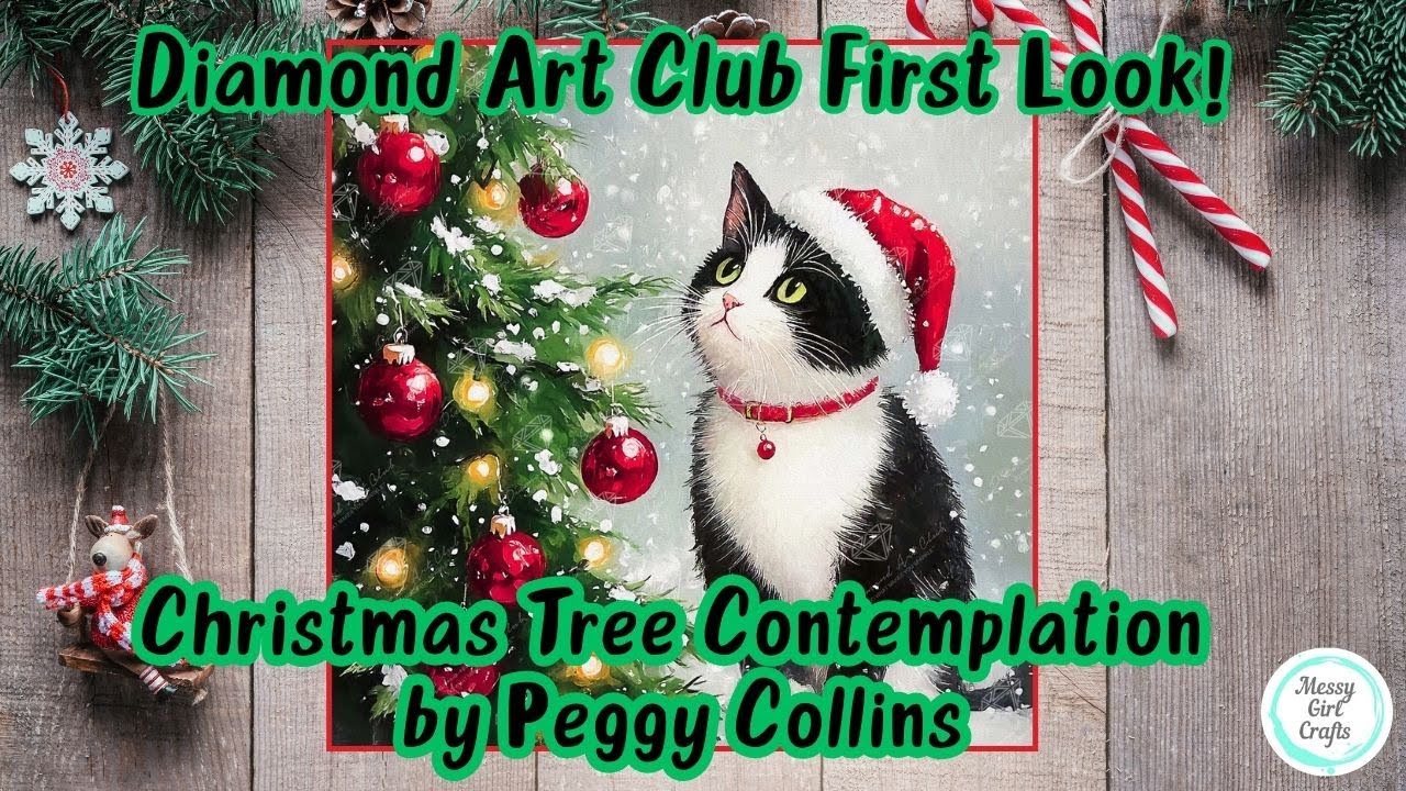 Diamond Art Club First Look! – Christmas Tree Contemplation by Peggy Collins