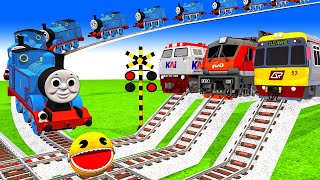 踏切アニメ あぶない電車 TRAIN 🚦 Fumikiri 3D Railroad Crossing Animation #1