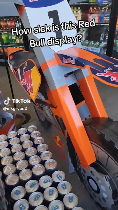 Red Bull KTM Dirtbike Display