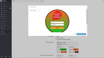 shopify mailchimp custom popup subscription video