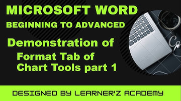 How to use Chart Tools in MS Word 2016/2019/365 part 1 in Hindi | Format Tab of Chart Tools in Word