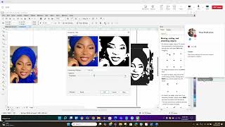 ADVANCE TRAINING: Rhinestone Portrait Design Tutorial | CorelDRAW to Silhouette Studio Workflow