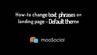How-to Change Text Phrases on Landing Page