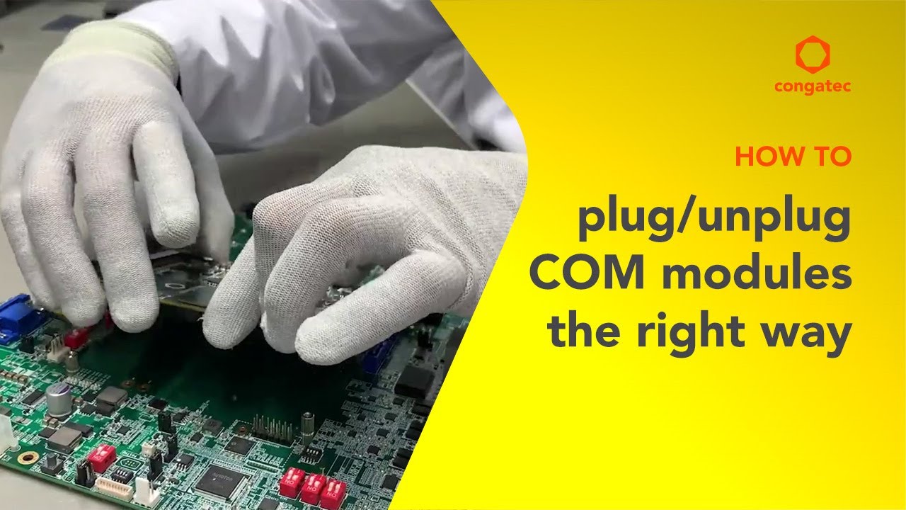 How to plug and unplug a COM Express module - YouTube