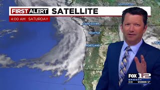 First Alert Saturday evening FOX 12 weather forecast (4/27)