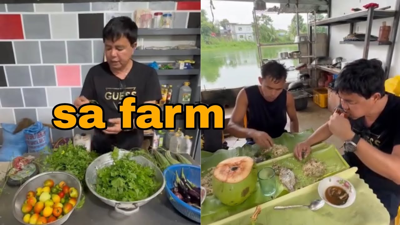 almusal na sa farm kasama mga tao ko