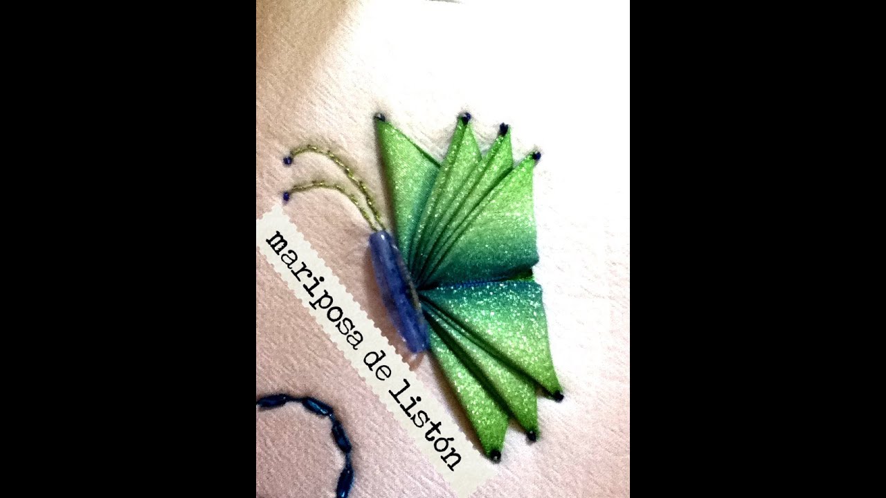 DIY como hacer mariposa de listón para jugos de baño bolsas Butterfly liston
