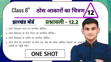 Jharkhand Board Class 8 Math Ex - 12.2 ठोस आकारों का चित्रण Q1 | JCERT Class 8th Math Chapter 12 q1