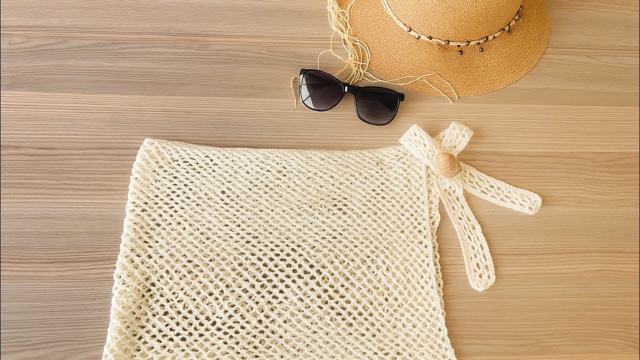 Bir Günde Örebileceğiniz File Pareo Modeli ☀️🐚🏖️🤍 