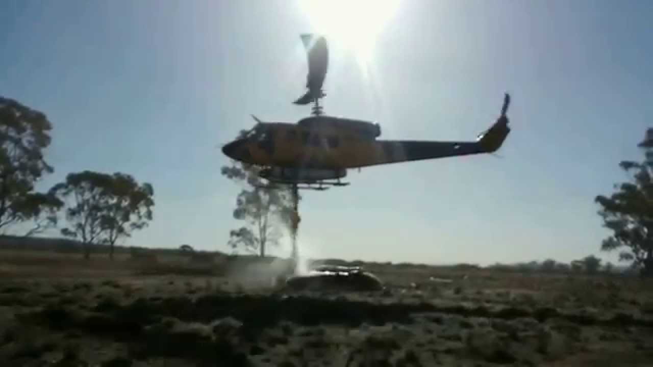 helitac chopper filling from 12000l collar tank