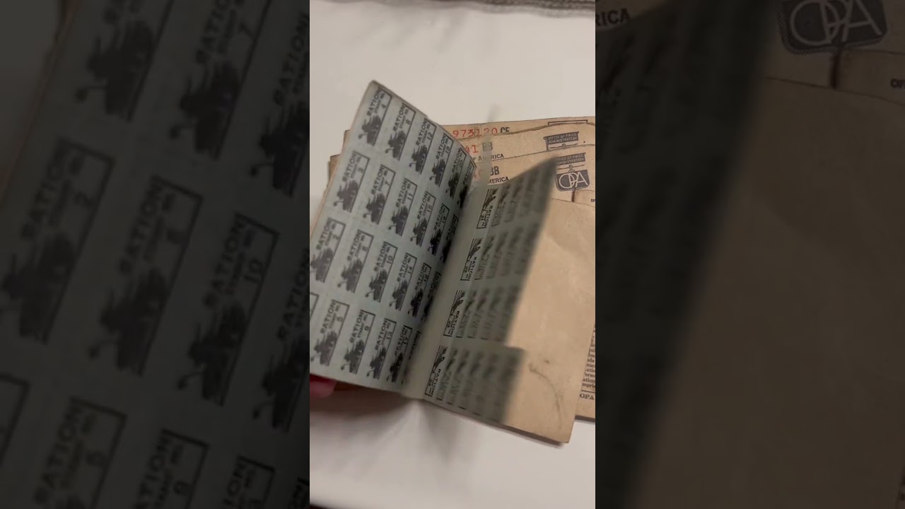 WW2 War Ration Books #realhistory #ww2