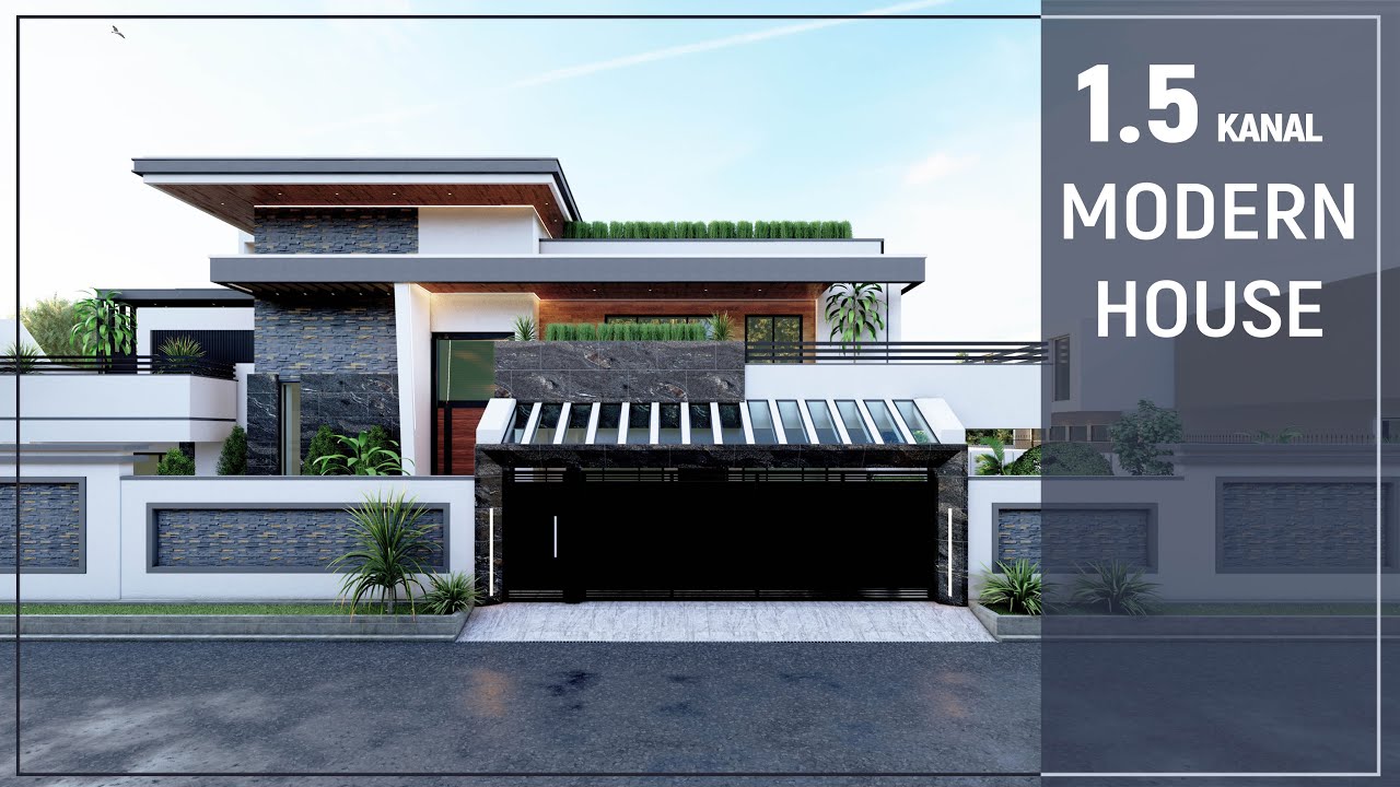 1.5 kanal modern house I by architect Nazim for mr akif YouTube