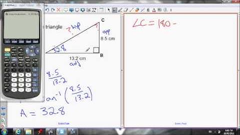 7.5 solve a right triangle
