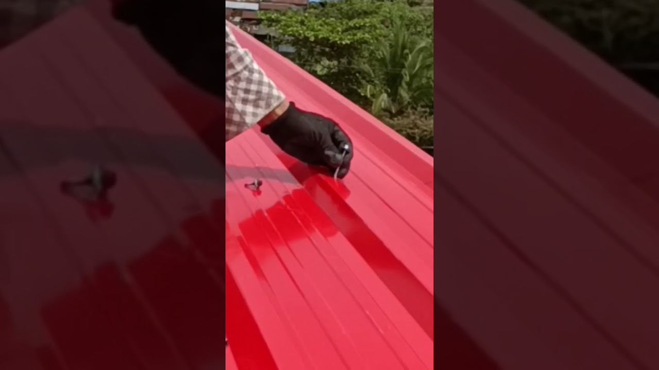 así debe ser fijado un techo con tornillo punta broca