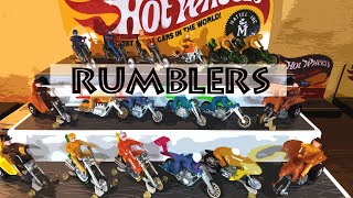 1970's Mattel Hot Wheels Rumbler Motorcycles Amazing Collection!