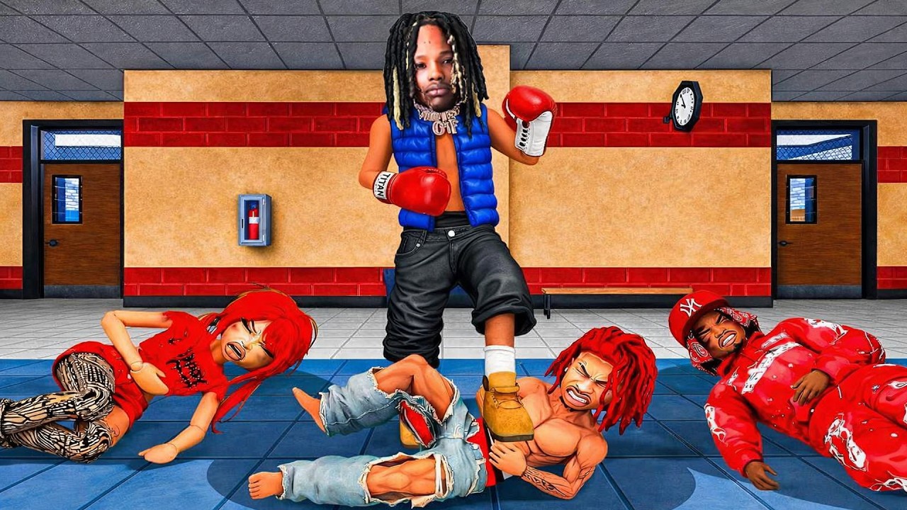 I Destroy BLOODHOUND GANG In Roblox Fight In A School
