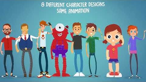 RIGMO - RIGGED CHARACTER ANIMATION MOCKUP free after effects templates   after e