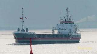 coaster HESTIA PCMO IMO 9411783 inbound Emden pilot boarding cargo seaship merchant vessel KüMo