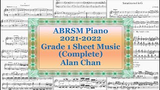 ABRSM Piano 2021-2022 Grade 1 Sheet Music (Complete) ABRSM Piano 2021-2022 Grade 1 Sheet Music (Complete)