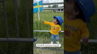 Swedish National Day And Yuktha Enjoying The National Song