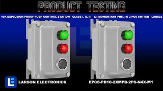 10A Explosion Proof Push Control Station - Class I, II, III - (2) Momentary PBs, (1) 2-Pos Switch