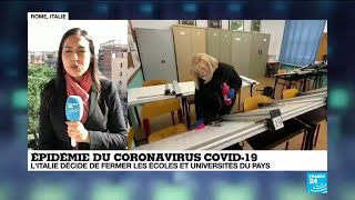 Épidémie du coronavirus : l'Italie décide de fermer toutes les écoles du pays