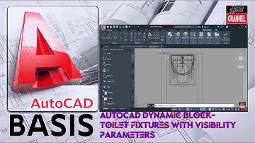 AUTOCAD DYNAMIC BLOCK - TOILET FIXTURES WITH VISIBILITY PARAMETERS