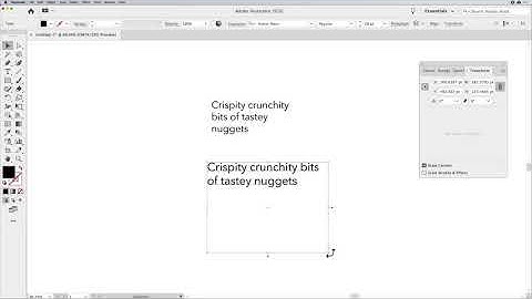 Intro to Illustrator: Difference between Paragraph and Point type